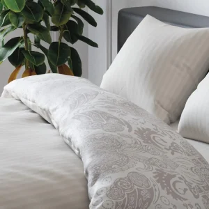 PARURE ARLES - Housse de couette + 2 taies - Taupe rayé*CXLbyChristianLacroix Online