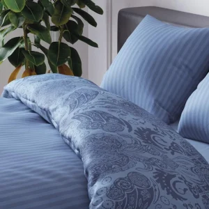 PARURE ARLES - Housse de couette + 2 taies - Bleu rayé*CXLbyChristianLacroix Sale