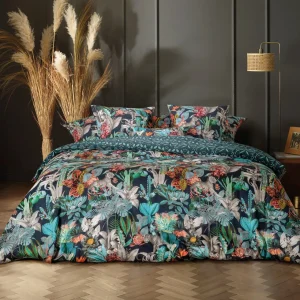Parure housse de couette + taie(s) d'oreiller en satin de coton - Zanzibar bleu*CXLbyChristianLacroix Sale