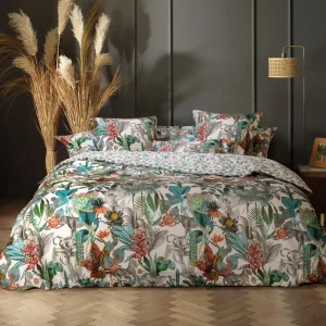 PARURE Housse de couette + taie d'oreiller satin de coton - Zanzibar Blanc*CXLbyChristianLacroix Discount