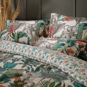 PARURE Housse de couette + taie d'oreiller satin de coton - Zanzibar Blanc*CXLbyChristianLacroix Discount