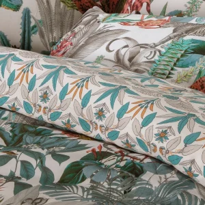 PARURE Housse de couette + taie d'oreiller satin de coton - Zanzibar Blanc*CXLbyChristianLacroix Discount