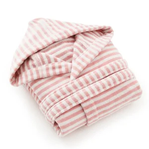 Peignoir avec capuche - Baléares Rose*Maison Héritage Clearance
