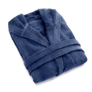 Peignoir avec capuche - Bleu foncé*Maison Héritage Discount