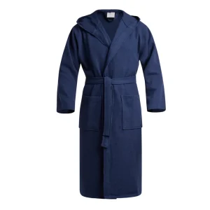 Peignoir avec capuche - Nid d'abeille Bleu foncé*Ines by Ines de la Fressange Clearance