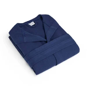 Peignoir avec capuche - Nid d'abeille Bleu foncé*CXLbyChristianLacroix Discount
