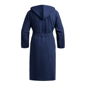 Peignoir avec capuche - Nid d'abeille Bleu foncé*Maison Héritage Best