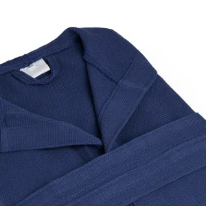 Peignoir avec capuche - Nid d'abeille Bleu foncé*Ines by Ines de la Fressange Clearance