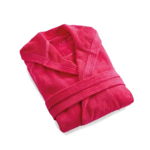 Peignoir avec capuche en coton ultra doux et absorbant - Fuchsia*Rodier Outlet