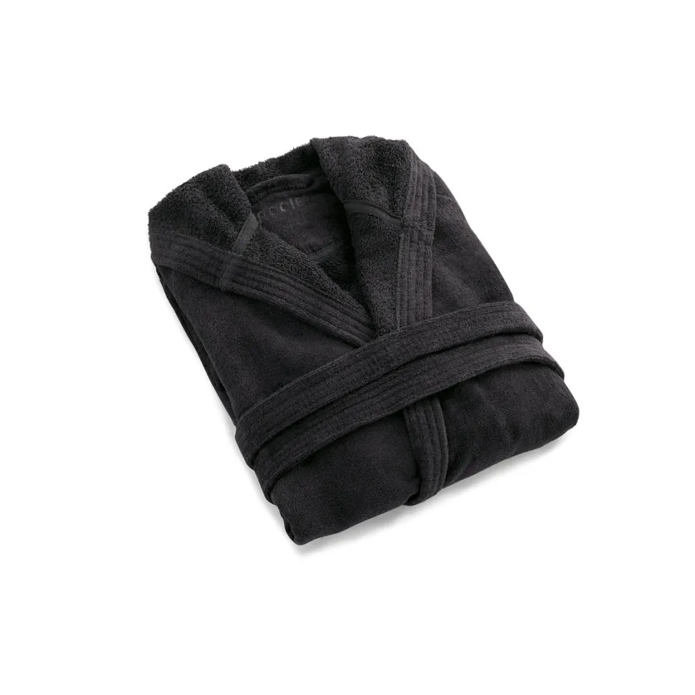 peignoir_avec_capuche_en__0-14.webp Peignoir avec capuche en coton ultra doux et absorbant - Gris foncé*Rodier Clearance