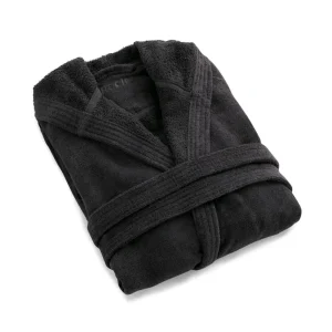 Peignoir avec capuche en 100% coton - Gris foncé*Chevignon Discount