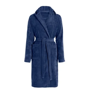 Peignoir avec capuche en coton ulta absorbant - Bleu foncé*Cacharel Best