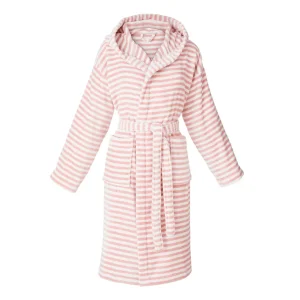 Peignoir avec capuche en coton ultra doux et absorbant - Bahamas rose*Rodier Outlet