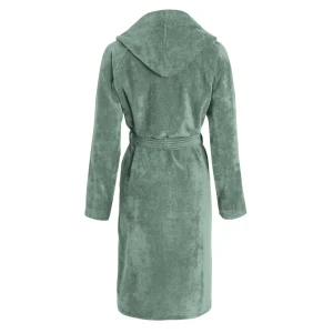 Peignoir avec capuche en coton peigné ultra doux et absorbant - Vert bouteille*Ines by Ines de la Fressange Online