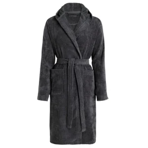 Peignoir avec capuche en 100% coton - Gris foncé*Chevignon Discount