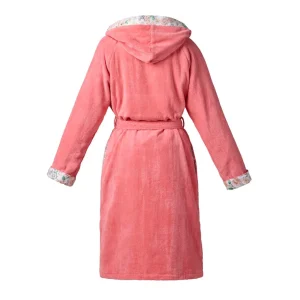 Peignoir avec capuche en coton ulta absorbant - Meadow Rose hibiscus*Cacharel Online