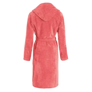 Peignoir avec capuche en coton ulta absorbant - Rose hibiscus*Cacharel Clearance