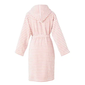 Peignoir avec capuche en coton ultra doux et absorbant - Bahamas rose*Rodier Outlet