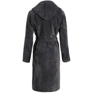 Peignoir avec capuche en 100% coton - Gris foncé*Chevignon Discount