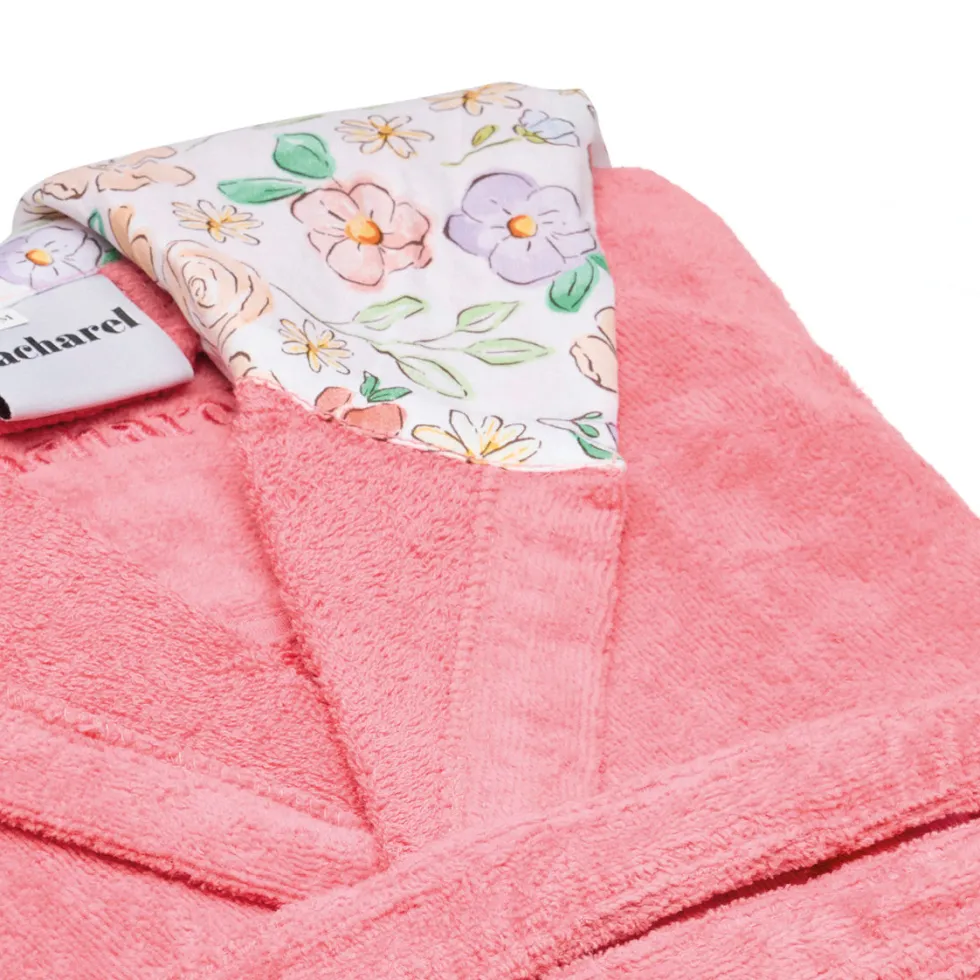 peignoir_avec_capuche_en__2-5.webp Peignoir avec capuche en coton ulta absorbant - Meadow Rose hibiscus*Cacharel Online