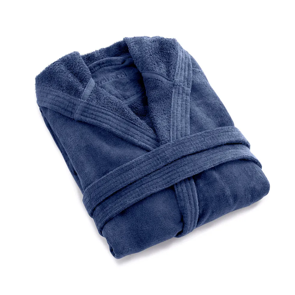 peignoir_avec_capuche_en__3-4.webp Peignoir avec capuche en coton ulta absorbant - Bleu foncé*Cacharel Best