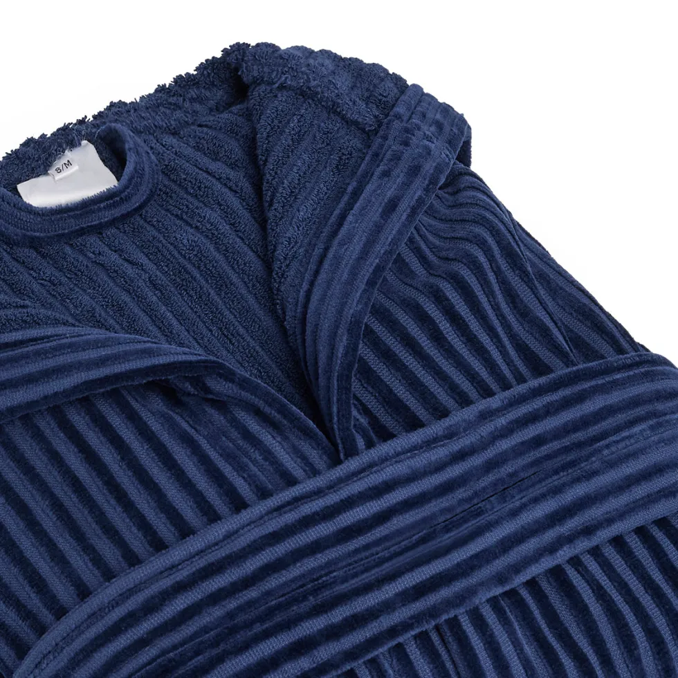 peignoir_avec_capuche_ray_3-1.webp Peignoir avec capuche Rayures tissées Jacquard - Bleu foncé*Ines by Ines de la Fressange New