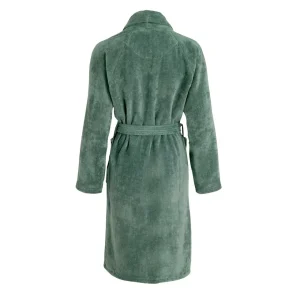 Peignoir avec col châle en coton velours ultra doux et absorbant - Vert sauge*Ines by Ines de la Fressange Fashion