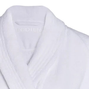 Peignoir avec col châle en 100% coton - Blanc*Chevignon Online