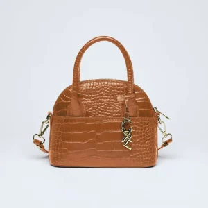 Petit sac bowling Bel-air en cuir croco*CXLbyChristianLacroix Online