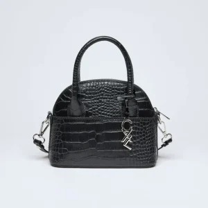 Petit sac bowling Bel-air en cuir croco*CXLbyChristianLacroix Online