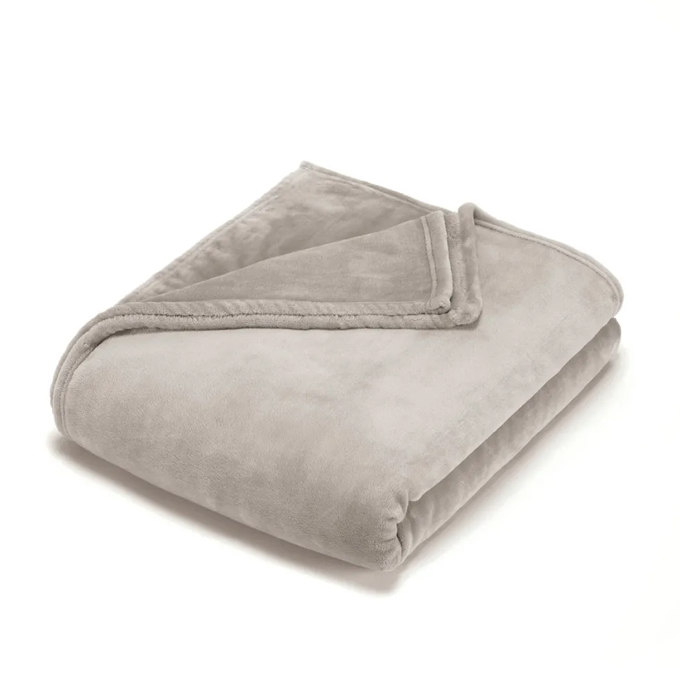 plaid_en_polaire__gris_cl_0.webp Plaid en polaire Gris clair - 180 x 220 cm*Maison Héritage Outlet