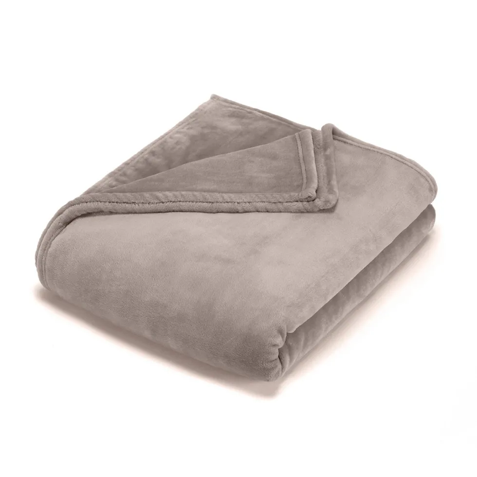 plaid_en_polaire_ultra_do_0-1.webp Plaid en polaire ultra doux et gonflant - Taupe - 180 x 220 cm*Ines by Ines de la Fressange Clearance