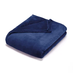 Plaid en polaire ultra doux et gonflant - Bleu - 180 x 220 cm*Ines by Ines de la Fressange Best