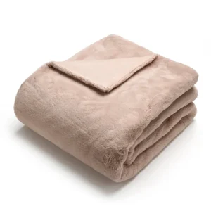 Plaid imitation fourrure Beige - 130 x 180 cm*Chevignon Online