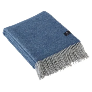 PLAID TISSÉ - 130 x 180 cm - Bleu foncé / Bleu clair*CXLbyChristianLacroix Discount