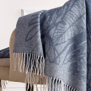 Plaid tissé - Monstera Bleu*Chevignon Discount