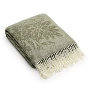 Plaid tissé Ariel Vert - 130 x 180 cm*Rodier Clearance