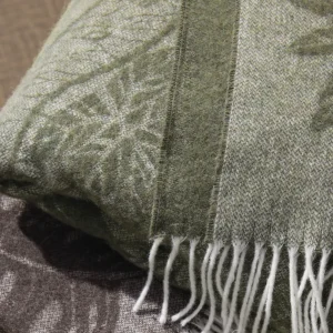 Plaid tissé en cachemire Toucania Vert - 130 x 180 cm*Cacharel Fashion