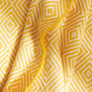 Plaid tissé Venise Jaune - 130 x 180 cm*Rodier Fashion