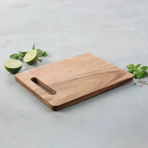 Planche à découper rectangulaire en bois d'acacia avec poignée intégrée*Brandt Outlet