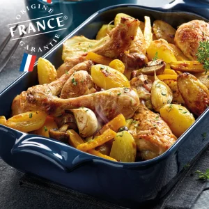 Plat à four en céramique individuel - 500 ml - 1 personne*Brandt Discount