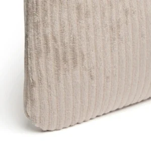 Pochette plate velours côtelé Taupe - 20 x 12 cm*Cacharel Outlet