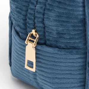 Pochette velours côtelé Bleu - 15 x 10 x 10 cm*Cacharel New