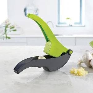 Presse ail manuel – vert-blanc – 19 cm*Brandt Outlet