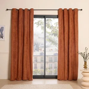 Rideau occultant à œillets - Casablanca Terracotta*Cacharel Discount
