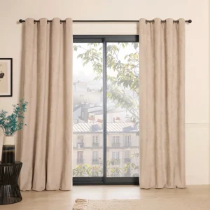 Rideau occultant à œillets - Nairobi Beige*Rodier Hot