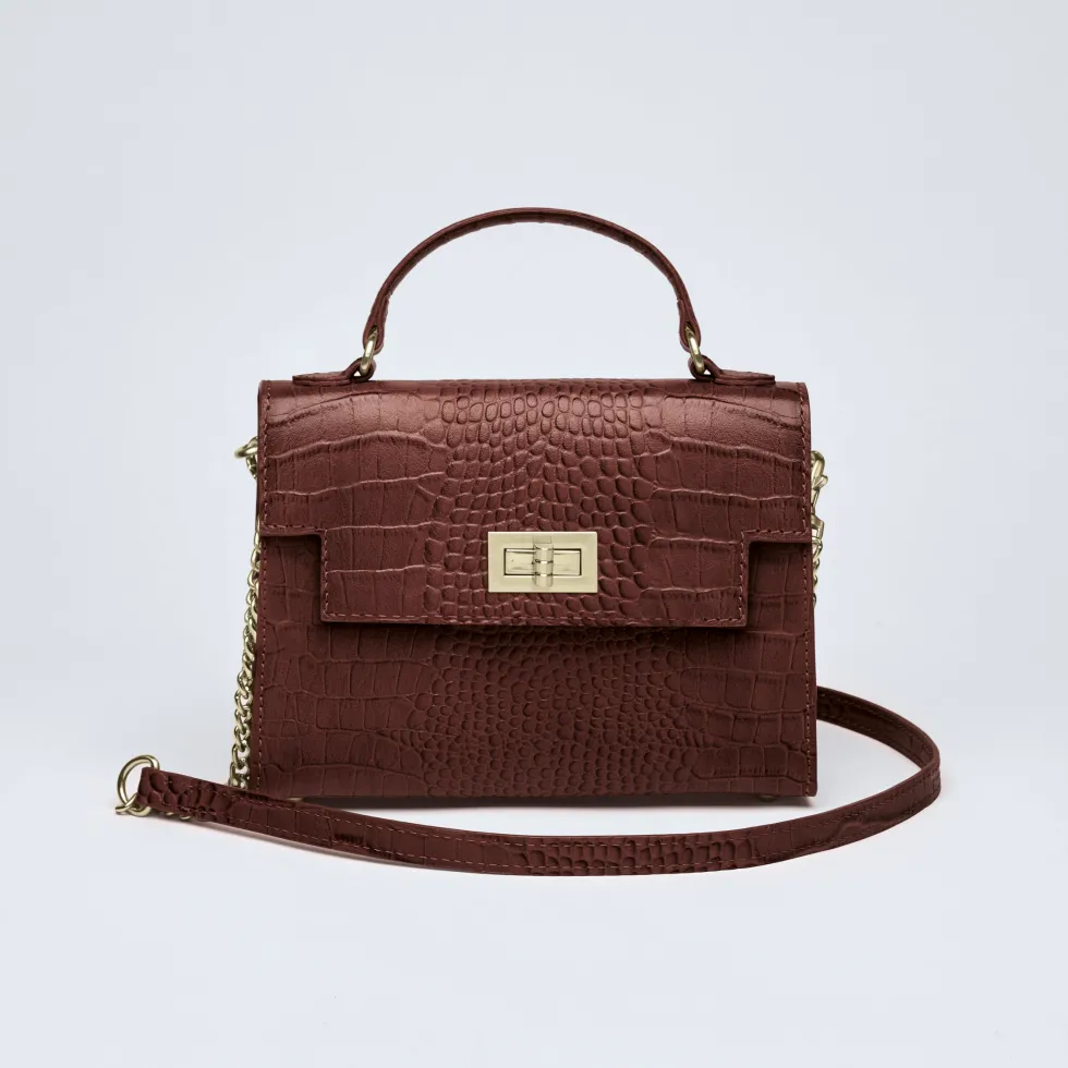 sac__main_monceau_en_cuir_3.webp Sac à main Monceau en cuir croco*CXLbyChristianLacroix Clearance