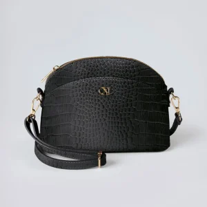Sac bandoulière Malesherbes en cuir croco*CXLbyChristianLacroix Clearance