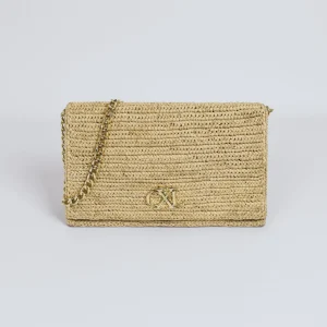 Sac bandoulière Victoire en raphia confectionné à la main - naturel*CXLbyChristianLacroix Outlet