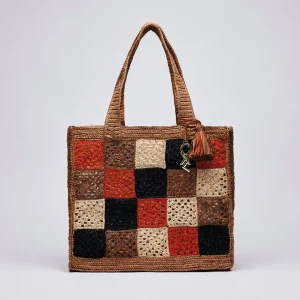 Sac cabas Amandine en raphia confectionné à la main*CXLbyChristianLacroix Outlet